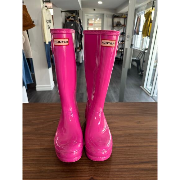 Hunter Tall Rain Boots Size 6/37 - Picture 1 of 9
